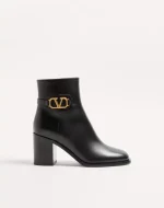 Valentino Vlogo Signature Calfskin Ankle Boot 75Mm